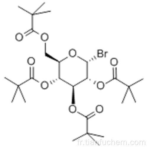 Bromure de 2,3,4,6-tétra-O-pivaloyl-alpha-D-glucopyranosyle CAS 81058-27-7